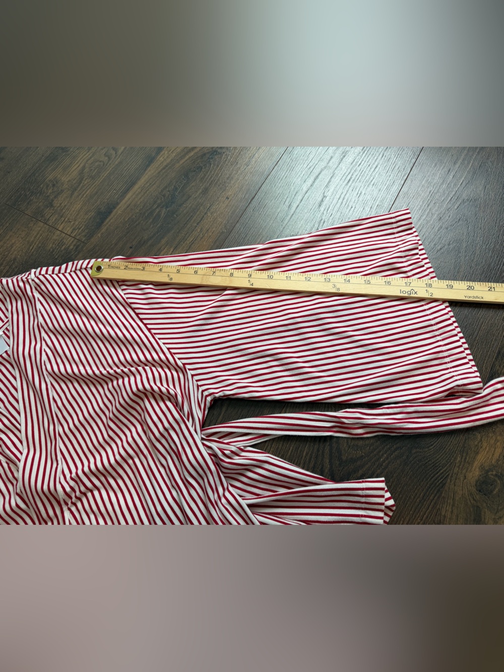 LAKE DreamModal Kimono Pajama Set Red White Stripes Size Medium - Picture 10 of 16